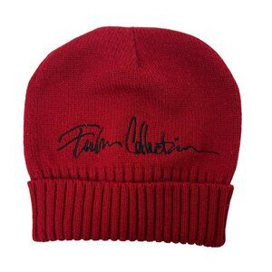 Fubu Collection Knit Beanie Hat Vintage 90's Y2K Script Logo Rap Hip Hop Wool